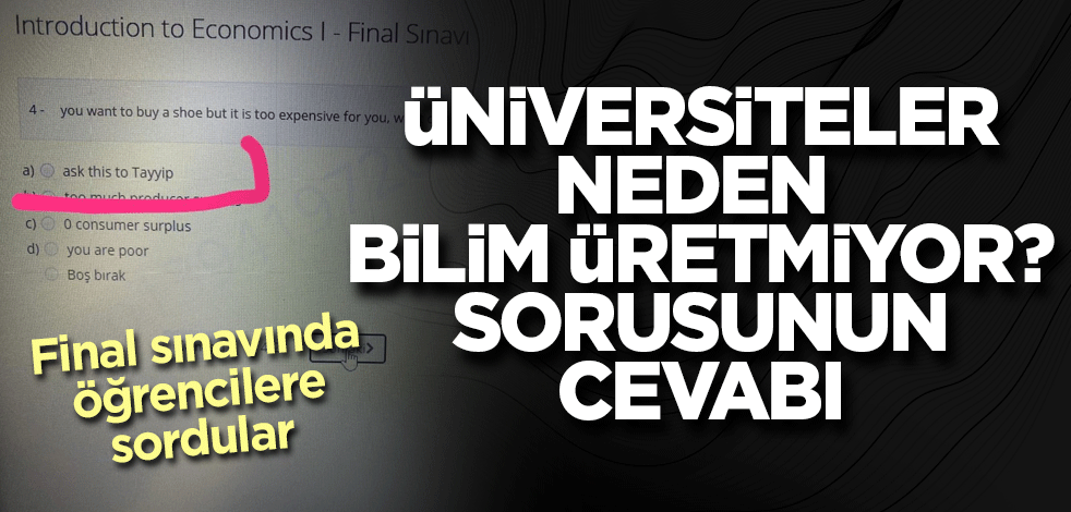 'Üniversiteler neden bilim üretmiyor?' sorusunun cevabı bulundu