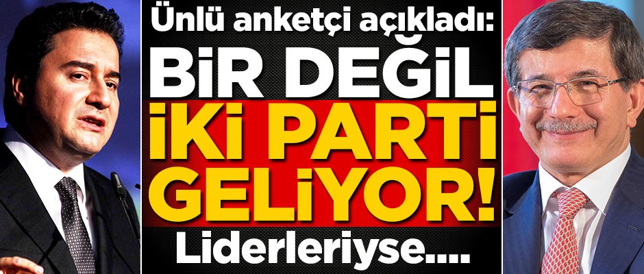 Ünlü anketçi açıkladı: Bir değil, iki parti kurulacak! Liderleri de...