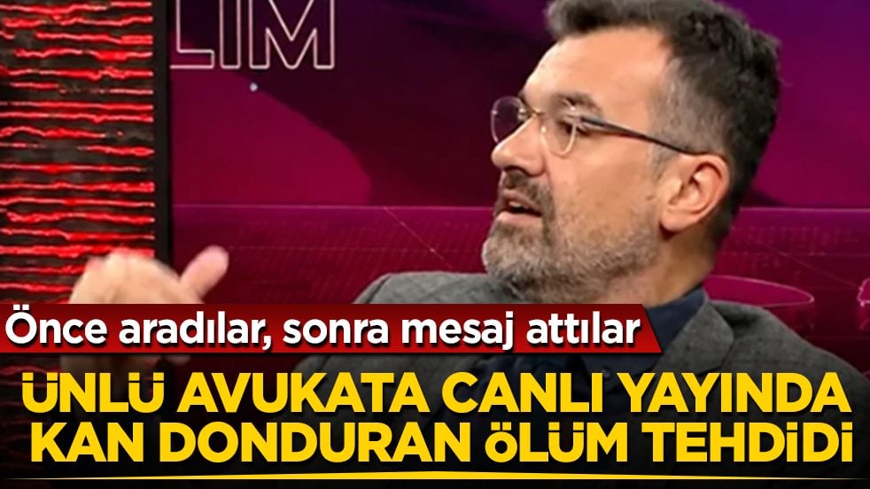 Ünlü avukata canlı yayında kan donduran ölüm tehdidi! Önce aradılar, sonra mesaj attılar