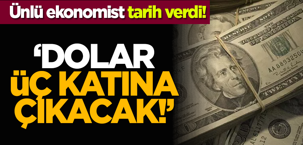 Ünlü ekonomist tarih verdi: Dolar üç katına çıkacak!