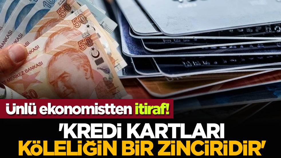 Ünlü ekonomistten itiraf! 'Kredi Kartları Köleliğin Bir Zinciridir'