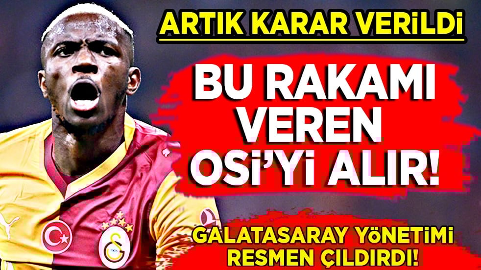 Ünlü futbolcu için Galatasaray son kararını verdi! Tüm kulüpler şaştı bu rakama...