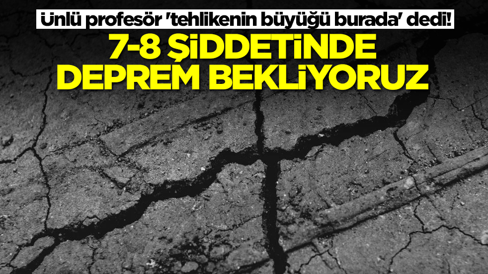 Ünlü profesör 'tehlikenin büyüğü burada' dedi! 7-8 şiddetinde deprem bekliyoruz