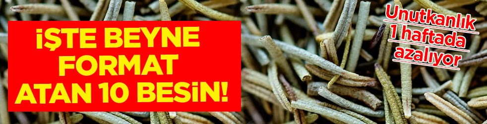 Unutkanlık 1 haftada azalıyor: Adeta format atan 10 besin! 1 haftada etkisini görmek için nasıl kullanmalıyız
