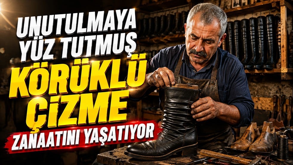 Unutulmaya yüz tutmuş körüklü çizme zanaatını yaşatıyor