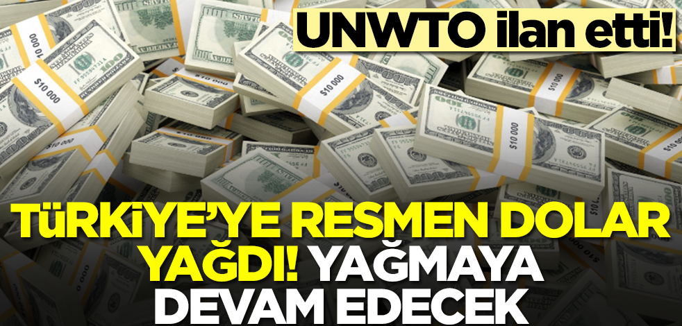 UNWTO ilan etti! Türkiye'ye resmen dolar yağdı, yağmaya devam edecek