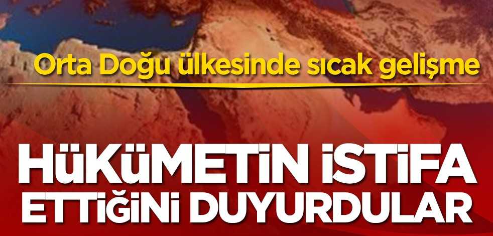 Ürdün'de hükümet istifa etti