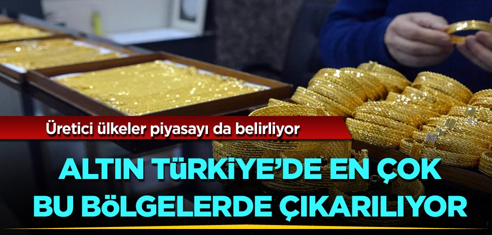  Üretici ülkeler piyasayı da belirliyor! Altın Türkiye'de en çok bu bölgelerde çıkarılıyor