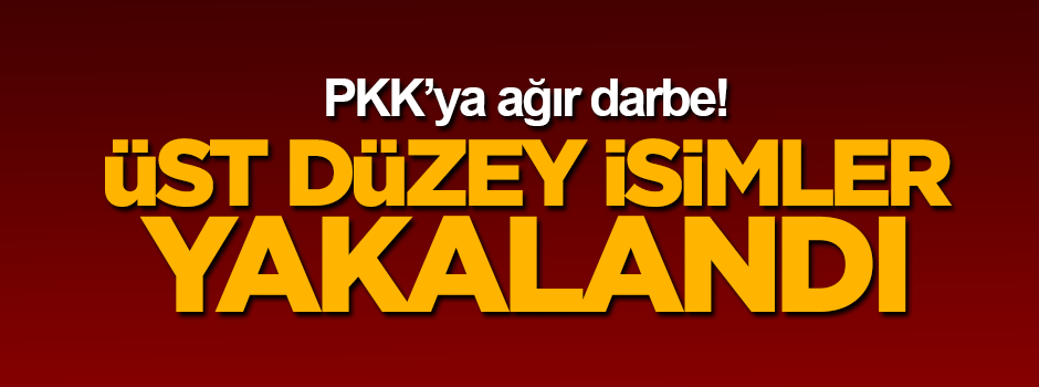 Üst düzey PKK'lılar yakalandı