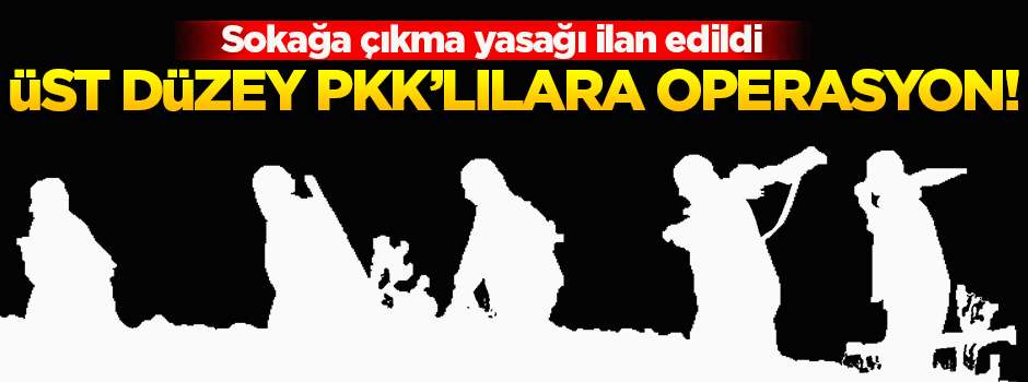 Üst düzey PKK'lılara operasyon!