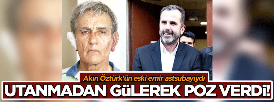 Utanmadan gülerek poz verdi!