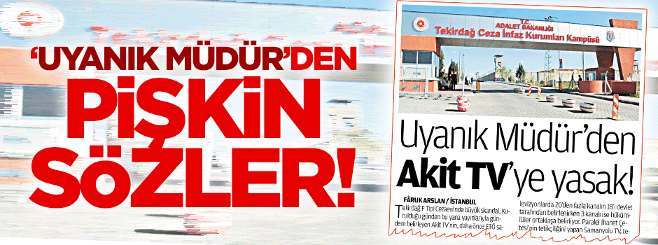 Uyanık müdürden pişkin sözler