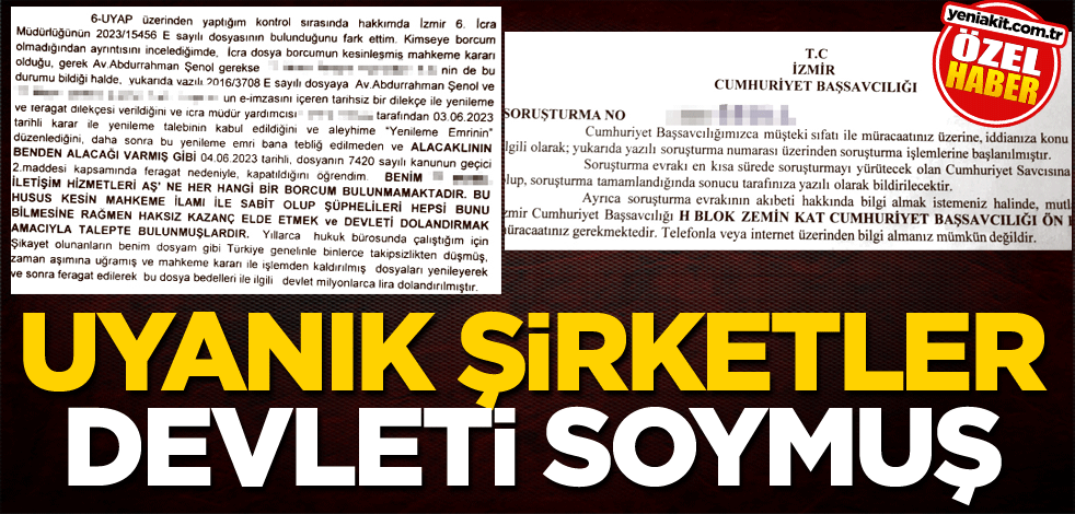 Uyanık şirketler devleti soymuş