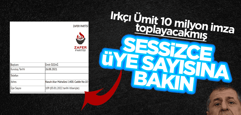 Üye sayısına bakmadan konuşan Ümit Özdağ rezil oldu