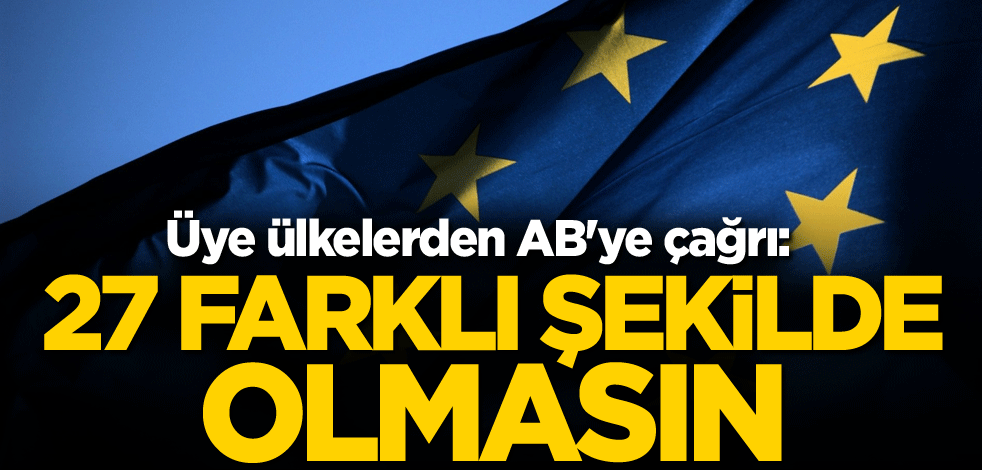 Üye ülkelerden AB'ye çağrı: 27 farklı şekilde olmasın