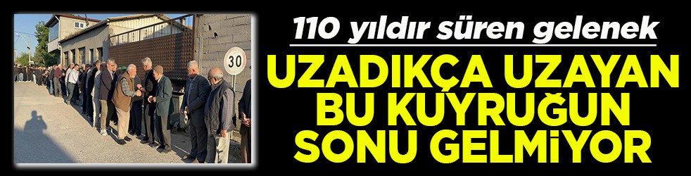 Uzadıkça uzayan bu kuyruğun sonu gelmiyor
