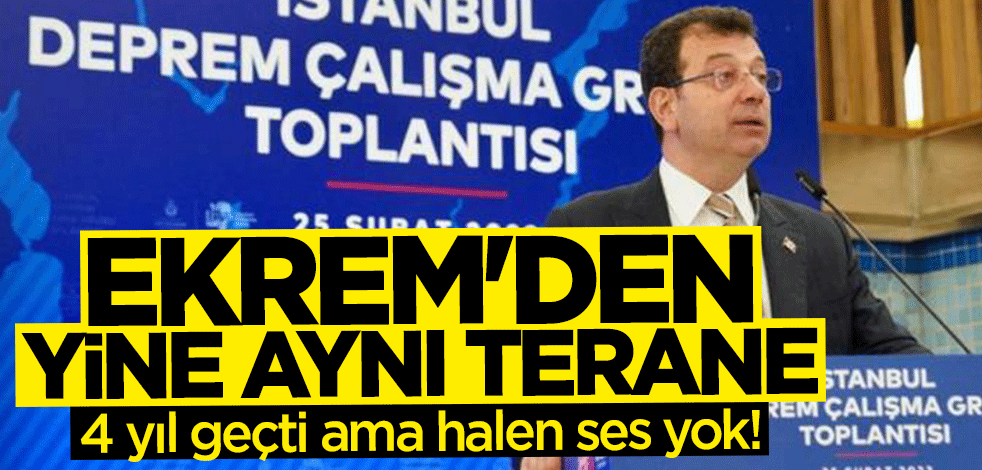 Üzerinden 4 yıl geçti ama halen ses yok! İmamoğlu'ndan yine aynı terane