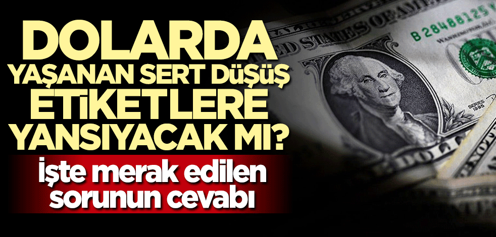 Uzman isim açıkladı: Dolarda yaşanan düşüş etiketlere yansır mı?