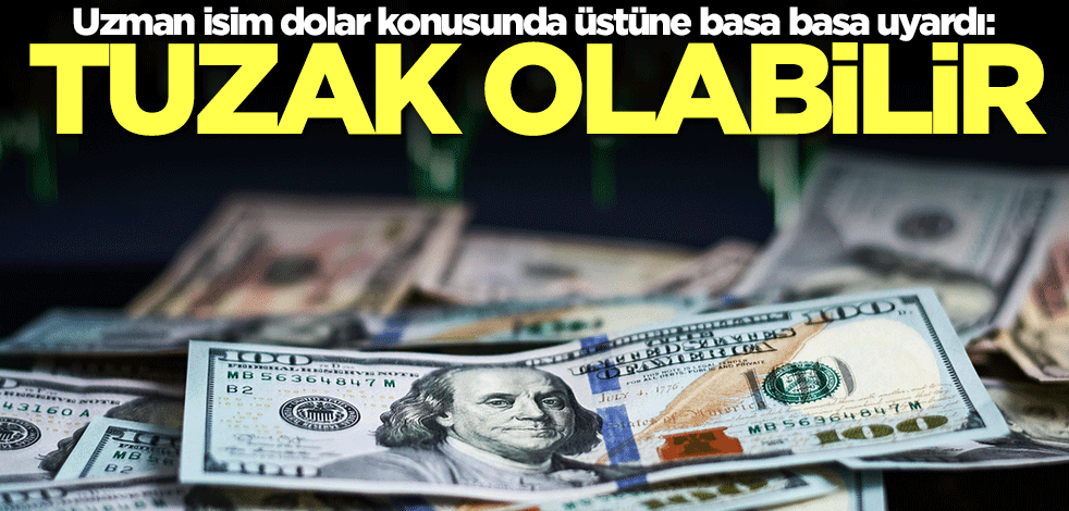 Uzman isim dolar konusunda üstüne basa basa uyardı: Tuzak olabilir
