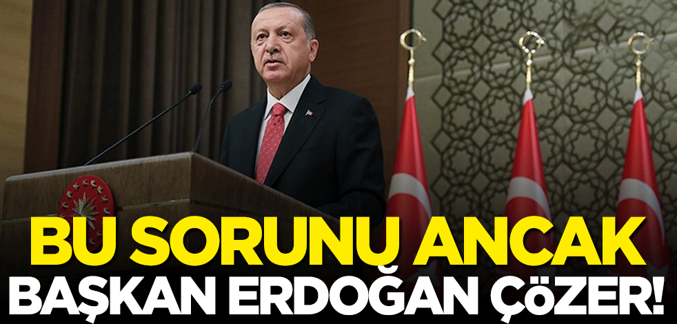 Uzman isimden dikkat çeken sözler: Bu sorunu ancak Başkan Erdoğan çözer