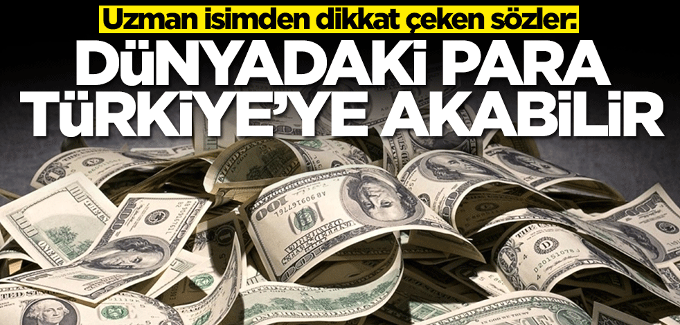 Uzman isimden dikkat çeken sözler: Dünyadaki para Türkiye'ye akabilir