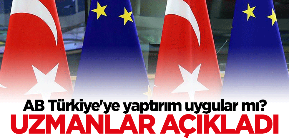 Uzmanlar açıkladı: AB Türkiye'ye yaptırım uygulamak istemiyor