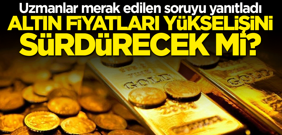 Uzmanlar açıkladı: Altın yükselişini sürdürecek mi?