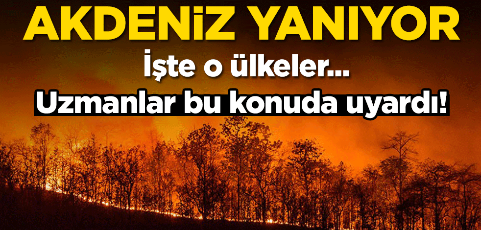 Uzmanlar bu konuda uyardı! Akdeniz yanıyor… İşte o ülkeler