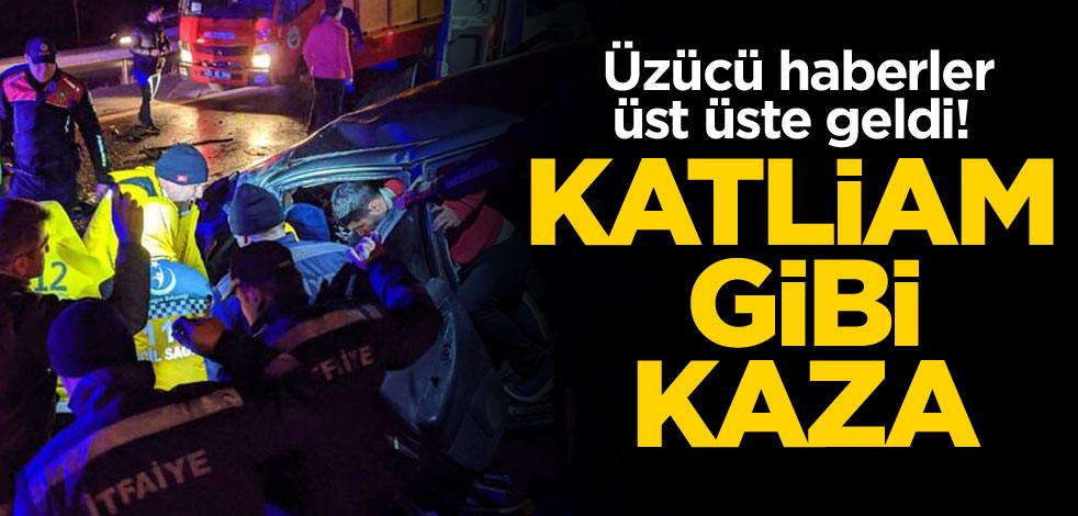 Üzücü haberler üst üste geldi! Katliam gibi kaza