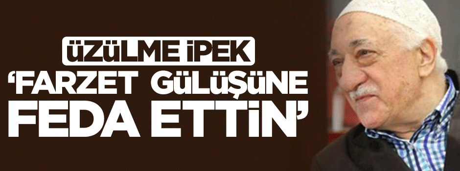 Üzülme İpek, farzet "Bir gülümsemesine feda ettin!"