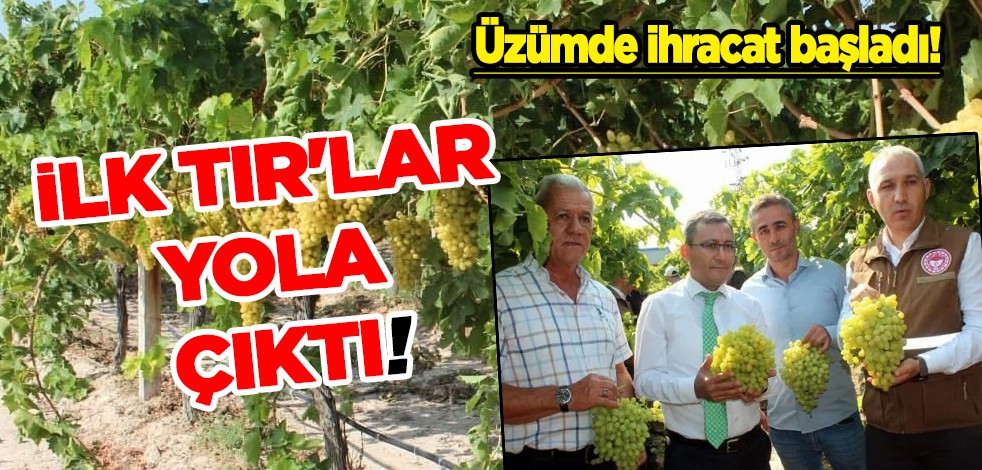 Üzümde ihracat başladı! İlk TIR Rusya'ya gitmek için yola çıktı