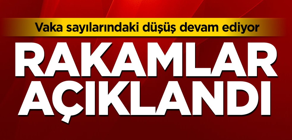 Vaka sayılarındaki düşüş devam ediyor! Rakamlar açıklandı