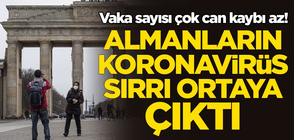 Vaka sayısı çok can kaybı az! Almanların koronavirüs sırrı ortaya çıktı