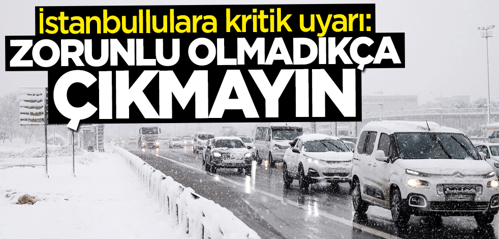 Vali Ali Yerlikaya'dan vatandaşlara kar uyarısı: Zorunlu olmadıkça çıkmayın