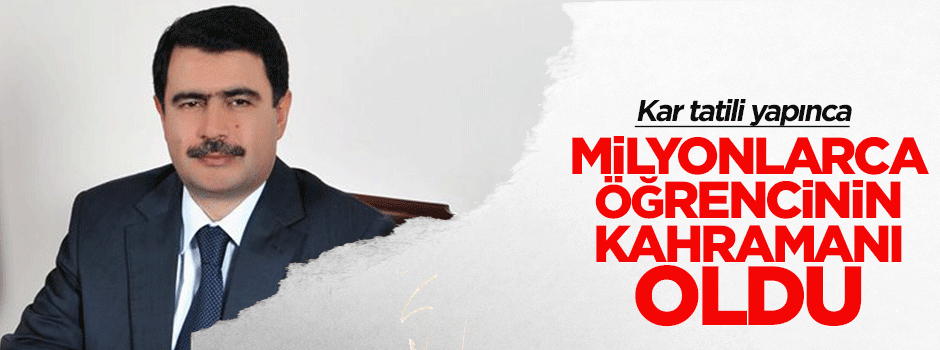 Vali Vasip Şahin milyonlarca öğrencinin kahramanı oldu