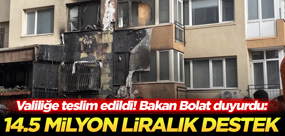 Valiliğe teslim edildi! Bakan Bolat duyurdu: 14.5 milyon liralık destek