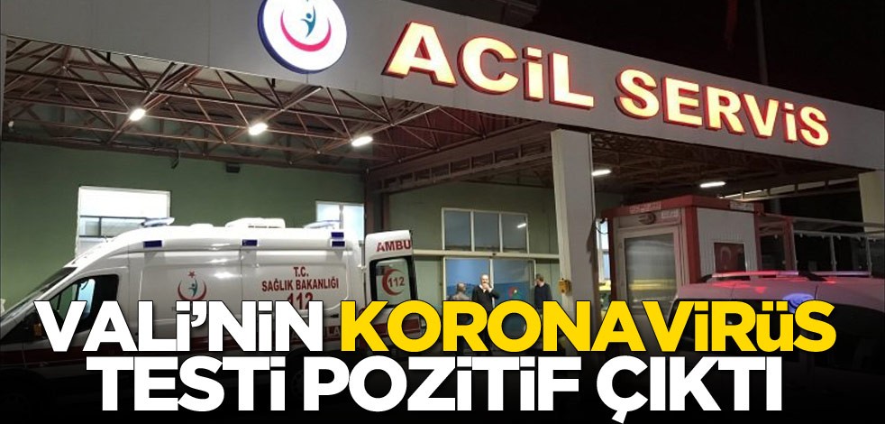 Vali'nin koronavirüs testi pozitif çıktı! Açıklama geldi