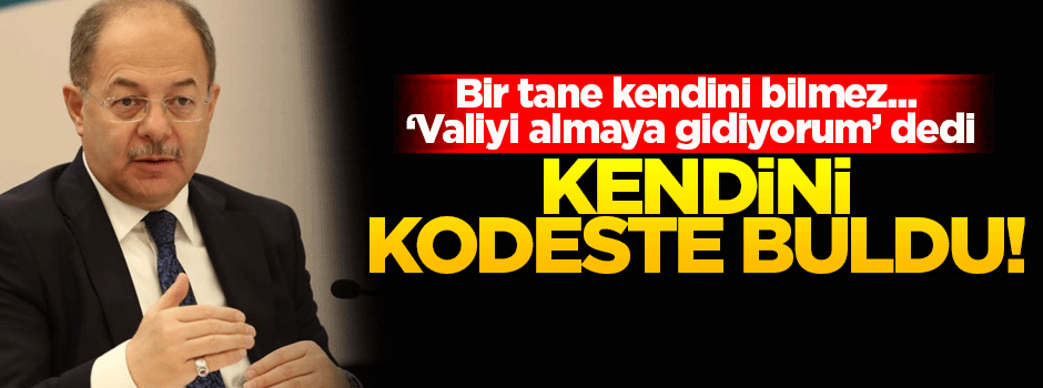 'Valiyi almaya gidiyorum' dedi, kendini kodeste buldu!