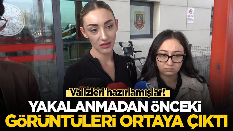 Valizleri hazırlamışlar! Güllü’nün kızının yakalanmadan önceki görüntüleri ortaya çıktı