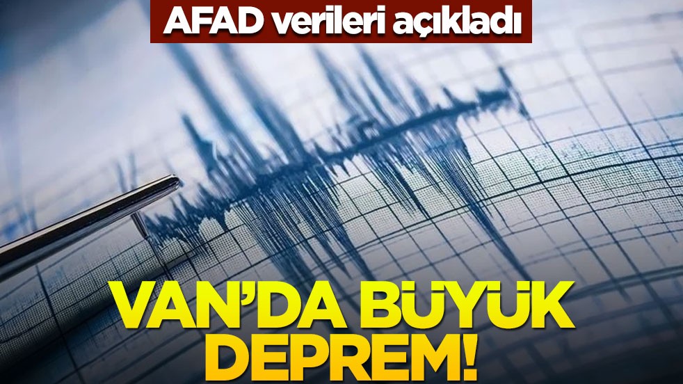 Van'da büyük deprem!