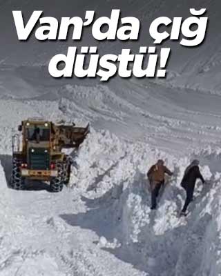 Van'da çığ düştü!