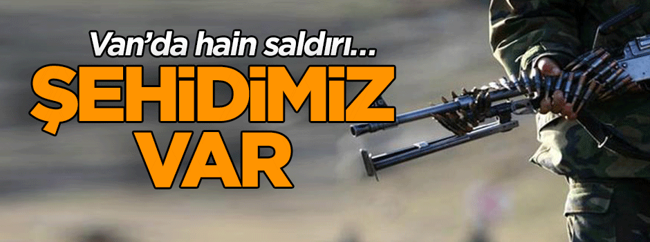 Van’da hain saldırı… Şehidimiz var