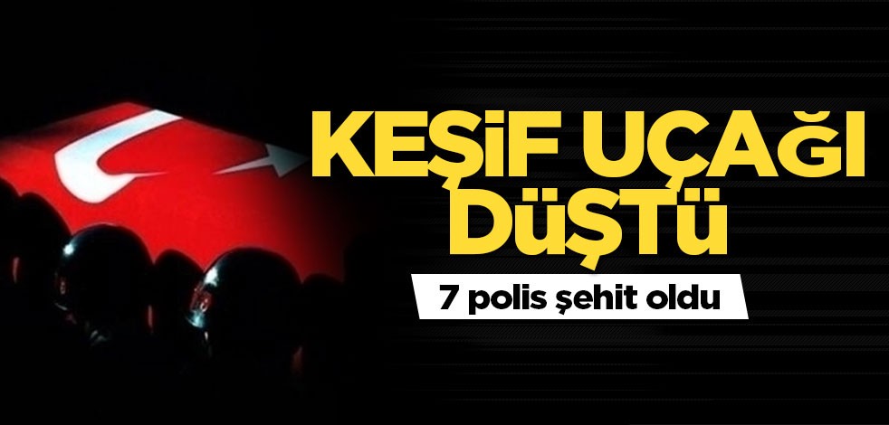 Van'da keşif uçağı düştü! Bakan Soylu şehit sayısını açıkladı