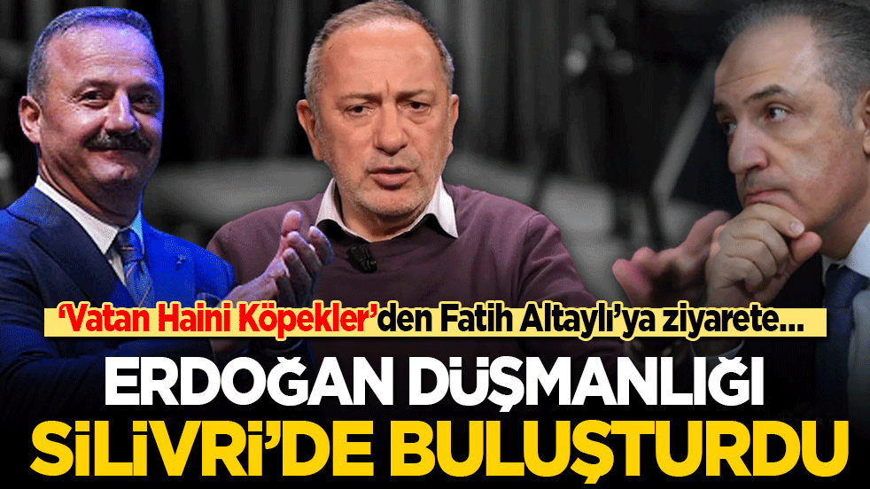 ‘Vatan Haini Köpekler’den Fatih Altaylı’ya ziyarete…: Erdoğan düşmanlığı Silivri’de buluşturdu