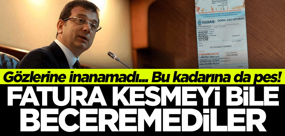 Vatandaş gözlerine inanamadı... Fatura kesmeyi bile beceremedikler