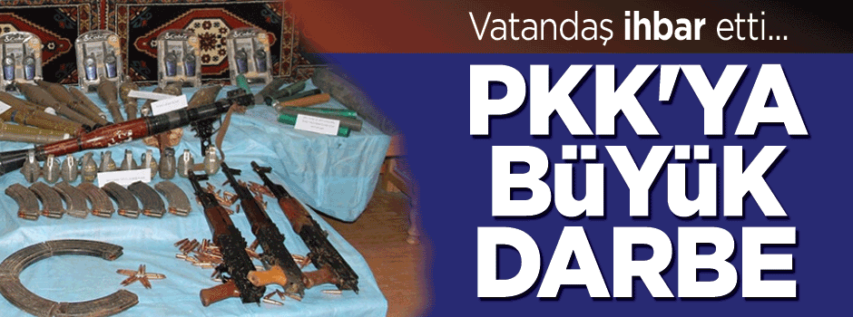 Vatandaş ihbar etti, PKK'nın cephanesi ele geçirildi