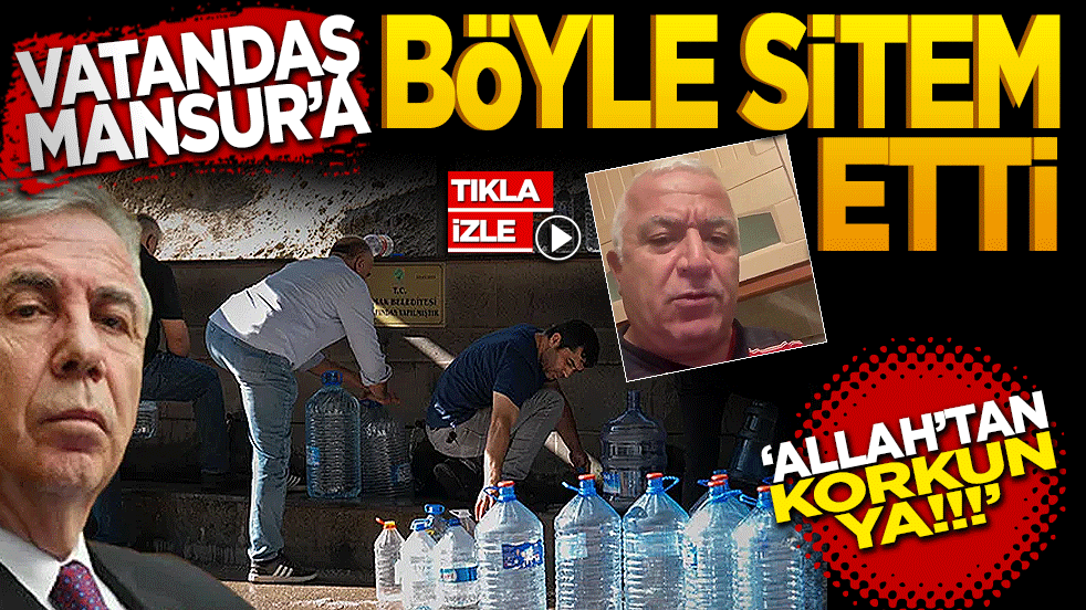 Vatandaş Mansur’a böyle sitem etti! Allah’tan korkun ya!