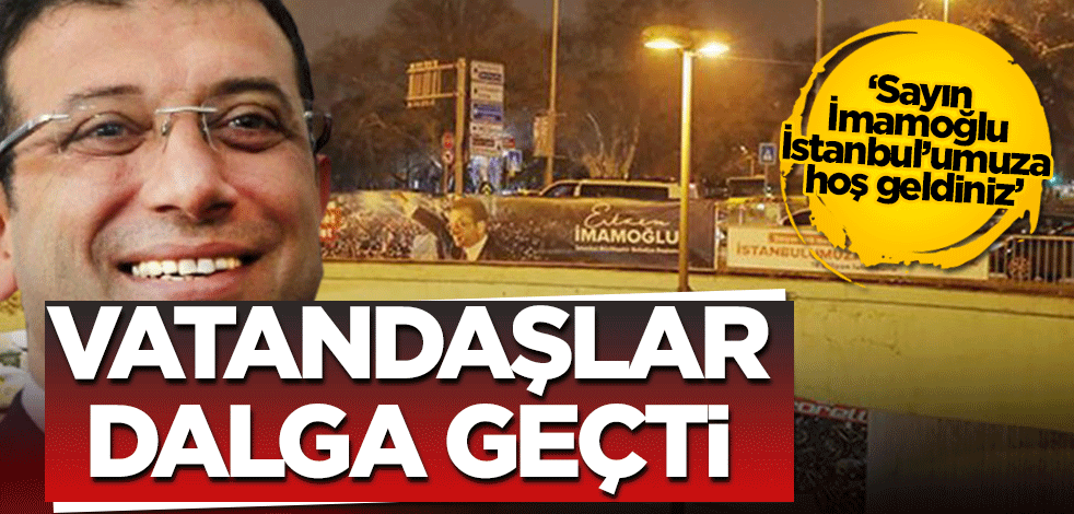 Vatandaşlar, İmamoğlu ile dalga geçti