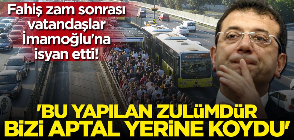 Vatandaşlar İmamoğlu'na isyan etti: Bizi aptal yerine koydu!