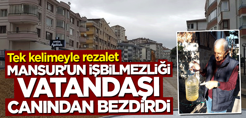 Vatandaşlar isyan etti! Bir yanda çamurlu su diğer yanda susuzluk